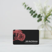 レッドカメラX線写真家名刺 名刺 (スタンド正面)