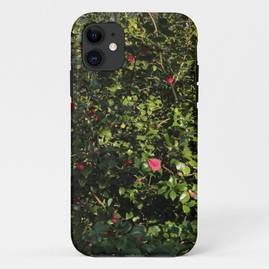 レッドカメリアブッシュ Case-Mate iPhoneケース (裏面)