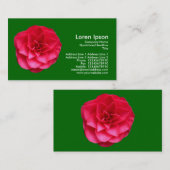 レッドカメリアII – グラスグリーン 名刺 (正面/裏面)