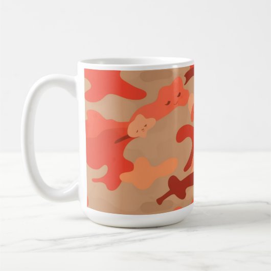 レッドカモフラージュ コーヒーマグカップ (左)