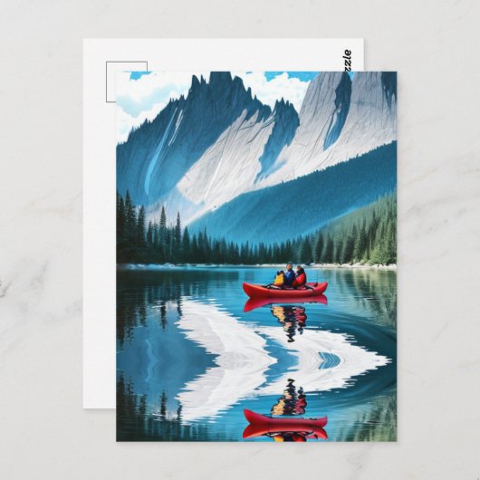 レッドカヤック |家族のカヤックを一緒に ポストカード (正面/裏面)