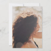 レッドカラフルフィエスタフローラキンセアニラ写真 招待状 (裏面)