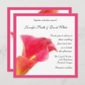 レッドカラリリー結婚式招待状 招待状 (正面/裏面)