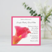 レッドカラリリー結婚式招待状 招待状 (スタンド正面)