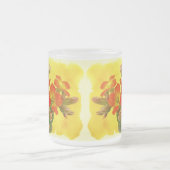 レッドカランチョー – 多肉日光 フロストグラスマグカップ (中央)