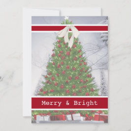 レッドカラータイプライターMerry Christmas one写真 シーズンカード