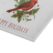 レッドカリナルホリーベリーミストレトークリスマス カッティングボード (角)