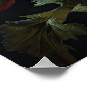 レッドカリフォルニアポピー花アートプリントポスター ポスター (角)