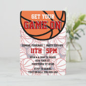 レッドカレッジバスケットボールウォッチパーティー 招待状 (スタンド正面)