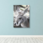 レッドカンガルー キャンバスプリント (インサイチュ (ウッドフロア))