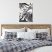 レッドカンガルー キャンバスプリント (インサイチュ (寝室))