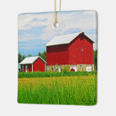 レッドカントリーバーンアンドパスチュール セラミックオーナメント (左)
