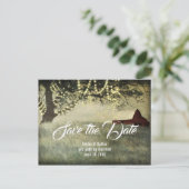 レッドカントリーバーン | Country Morning日付の保存 ポストカード (スタンド正面)