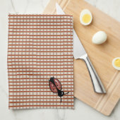 レッドカントリーフォークギンガムチェック キッチンタオル (四つ折り)