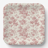 レッドカントリーフランスのトイル紙プレート ペーパープレート (正面)