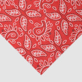 レッドカントリーペイズリーパターンティッシュペーパー 薄葉紙 (詳細)