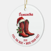 レッドカントリー素朴カウボーイブーツオーナメント セラミックオーナメント (左)