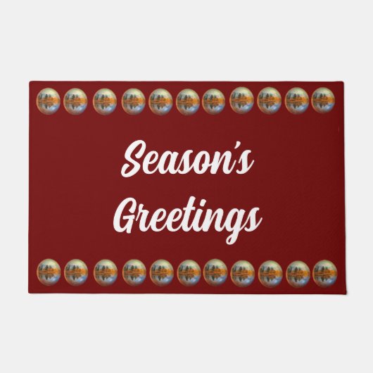 レッドカントリー・シーズンの挨拶 ドアマット (正面)
