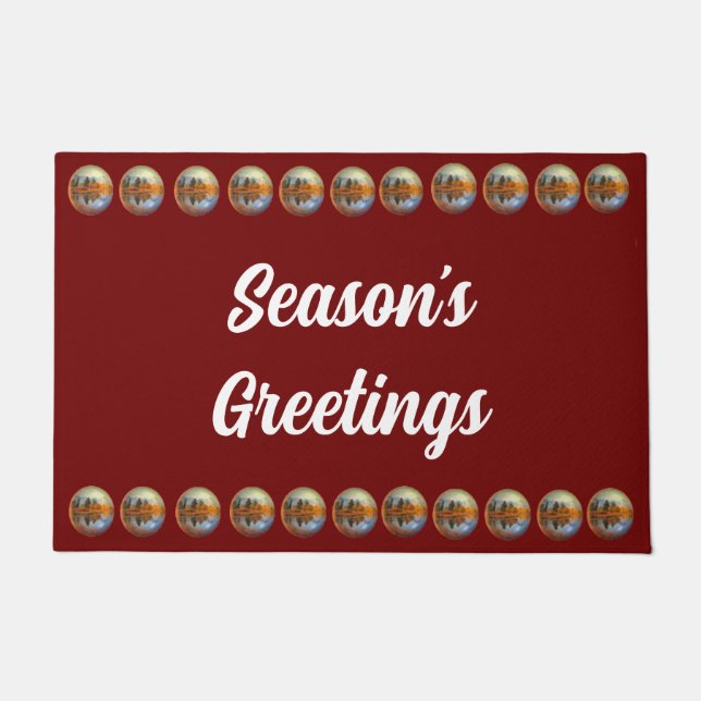 レッドカントリー・シーズンの挨拶 ドアマット (正面)