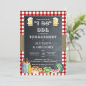 レッドカントリーChecks i Do BBQ婚約パーティ 招待状 (スタンド正面)