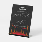 レッドカーエレガントペットハリウッドカードギフト誕生日 台座サイン (正面)