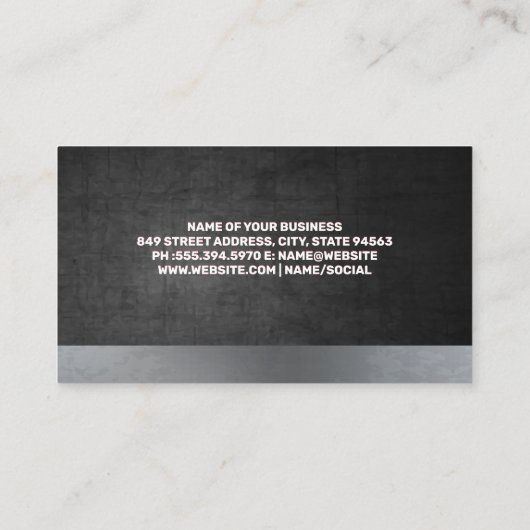 レッドカーエンジン | 自動ショップ | ヴィンテージ車 名刺 (裏面)