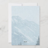 レッドカークリスマスツリーマウンテンホリデーカード シーズンカード (裏面)