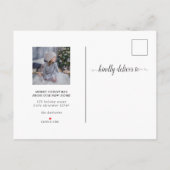 レッドカークリスマスツリー新しい住所ホリデームービング 案内ポストカード (裏面)