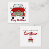 レッドカークリスマスリースホリデーカード エンクロージャーカード (正面/裏面)