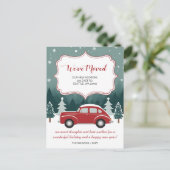 レッドカークリスマス引っ越しましたホリデーアナウンス ポストカード (スタンド正面)