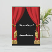 レッドカーテン招待状 招待状 (スタンド正面)