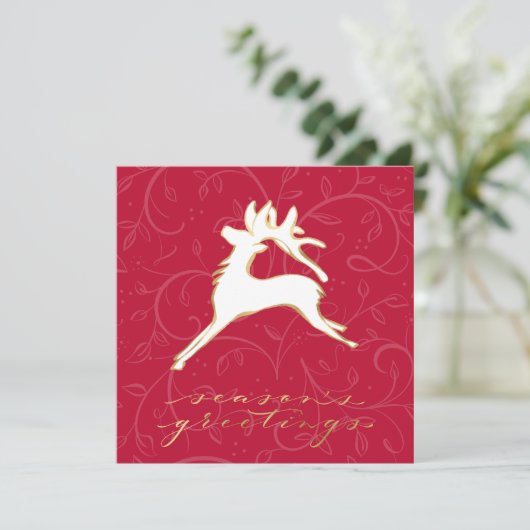 レッドカードにシックなクリスマスススススクエアダンサー シーズンカード (スタンド正面)