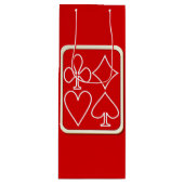 レッドカードスーツワイン抱き枕 ワインギフトバッグ (正面)