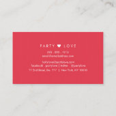 レッドカード |しかしはっきりした、シンプル |カスタマイズ可能 名刺 (裏面)