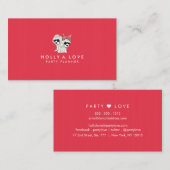 レッドカード |しかしはっきりした、シンプル |カスタマイズ可能 名刺 (正面/裏面)