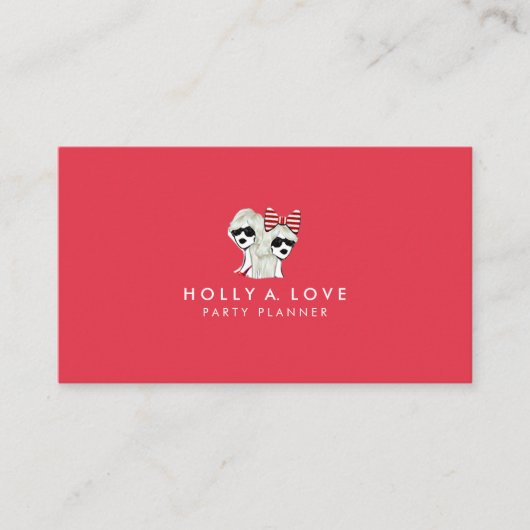 レッドカード |しかしはっきりした、シンプル |カスタマイズ可能 名刺 (正面)