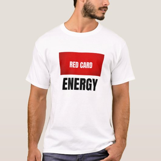 レッドカード エナジー サッカーTシャツ Tシャツ (正面)