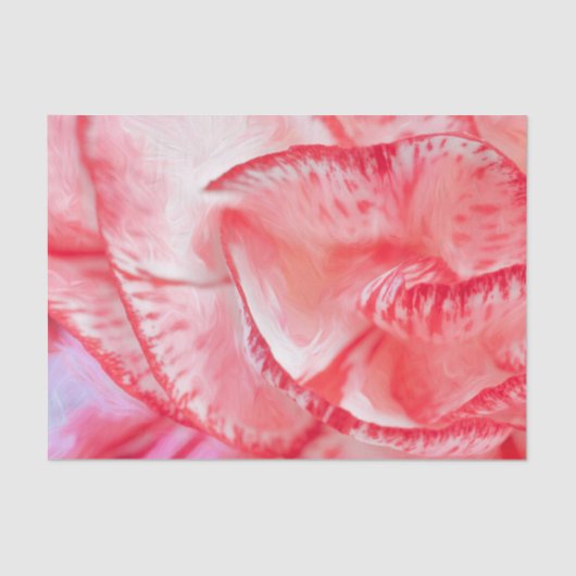 レッドカーネーションカスタムティッシュペーパー10lb 薄葉紙 (正面)