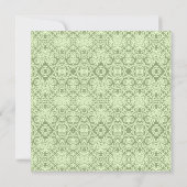 レッドカーネーションズガーデンブーケブライダルシャワー招待状 招待状 (裏面)