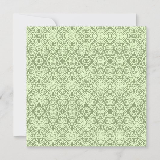 レッドカーネーションズガーデンブーケブライダルシャワー招待状 招待状 (裏面)