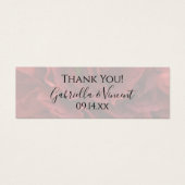 レッドカーネーションフラワーズ結婚式の引き出物ラベル (正面)