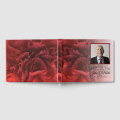 レッドカーネーションフローラお祝いオブ・ライフ ゲストブック (全面)