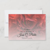 レッドカーネーションフローラ共有記憶の葬儀 ノートカード (正面)