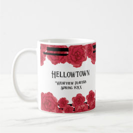 レッドカーネーション縁どミュージカルシアターマグ コーヒーマグカップ