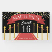 レッドカーパーソナライズされたペットテーマSweet sixteen 横断幕 (横)