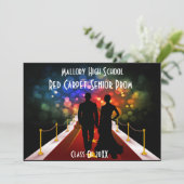 レッドカーペットのプロムまたはイベントのVIPの招待 招待状 (スタンド正面)