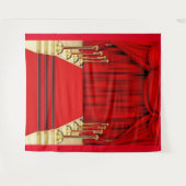 レッドカーペットの背景 タペストリー (正面(横))