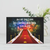 レッドカーペットイベントまたはプロムVIP招待状 招待状 (スタンド正面)