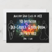 レッドカーペットイベントまたはプロムVIP招待状 招待状 (裏面)