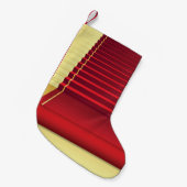 レッドカーペットエレガンス：ヴィンテージ背景。 スモールクリスマスストッキング (正面 (吊り時))